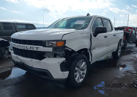 2021 Chevrolet Silverado 1500 2Wd Short Bed Custom z USA, uszkodzony, nr VIN 3GCPWBEH9MG166154